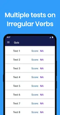English Irregular Verbs android App screenshot 0