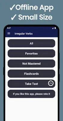 English Irregular Verbs android App screenshot 3