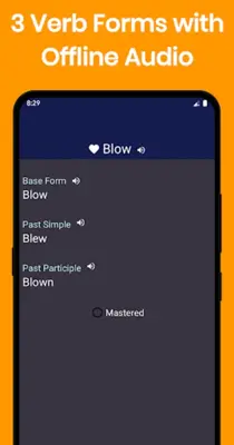 English Irregular Verbs android App screenshot 4